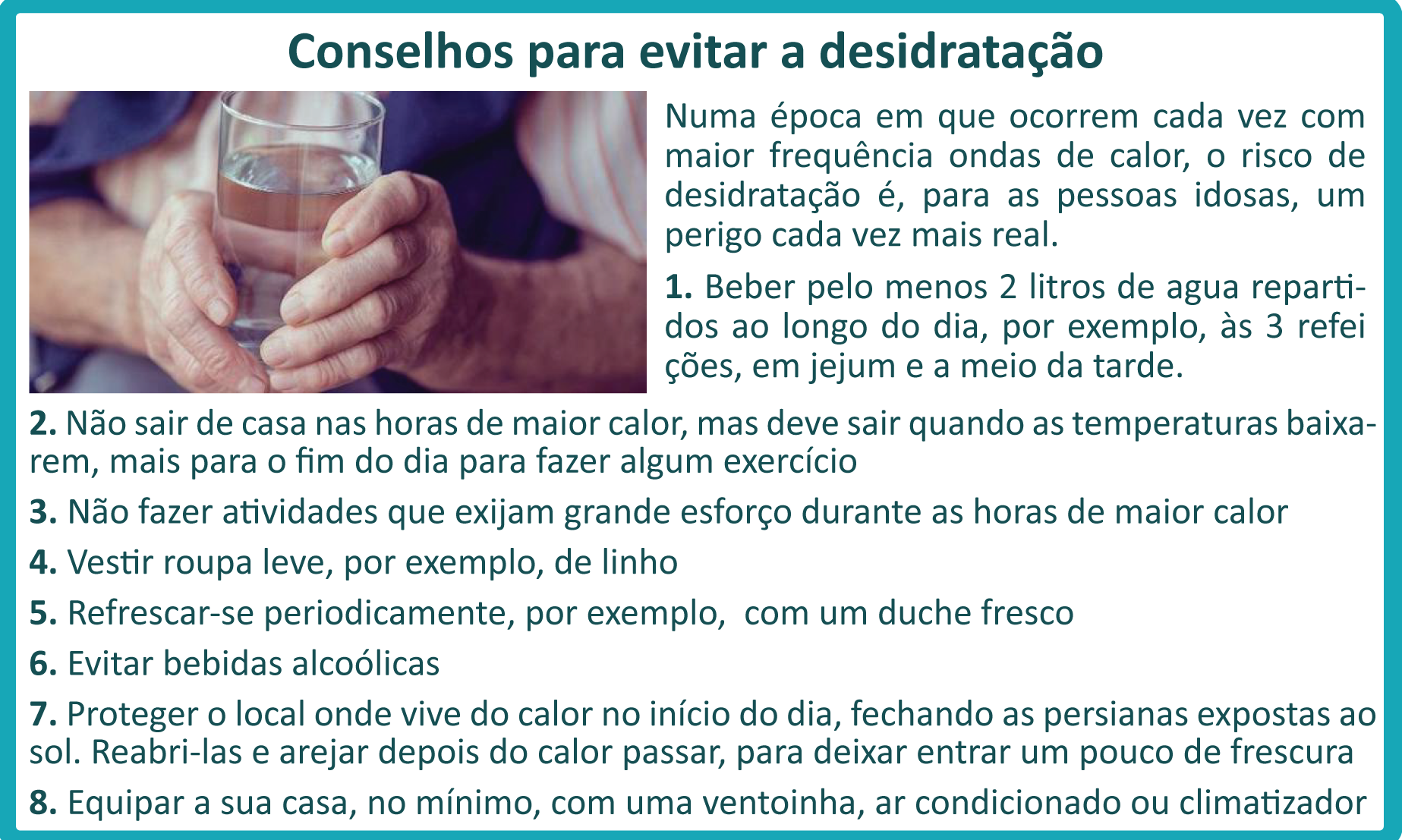 Conselhos para Evitar a Desidratação