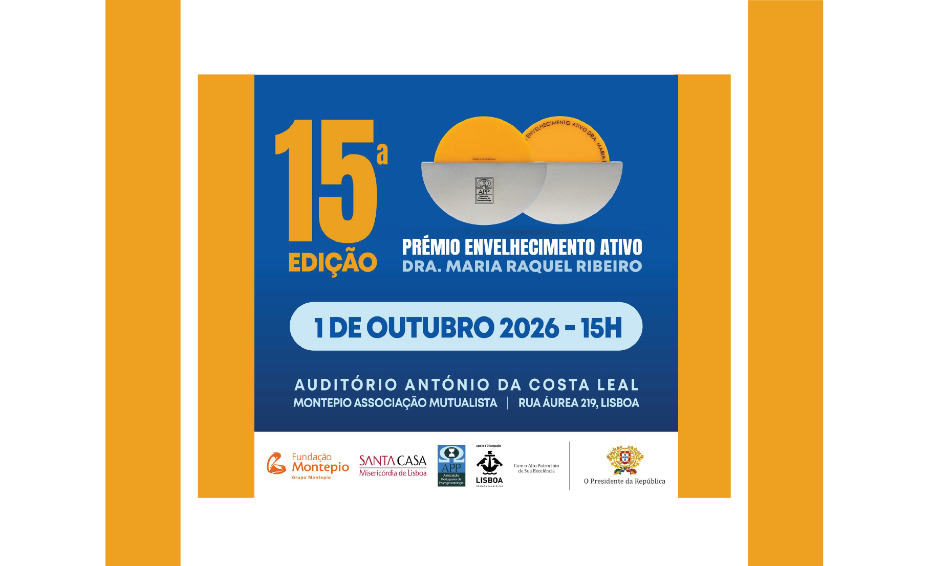 15ª Edição do PRÉMIO ENVELHECIMENTO ATIVO DRA. MARIA RAQUEL RIBEIRO – 2026